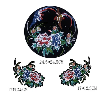 Chinese style large colour Phoenix rose embroidery patches Applique for DIY dress coat
Chinese style large colour Phoenix rose embroidery patches Applique for DIY dress coat