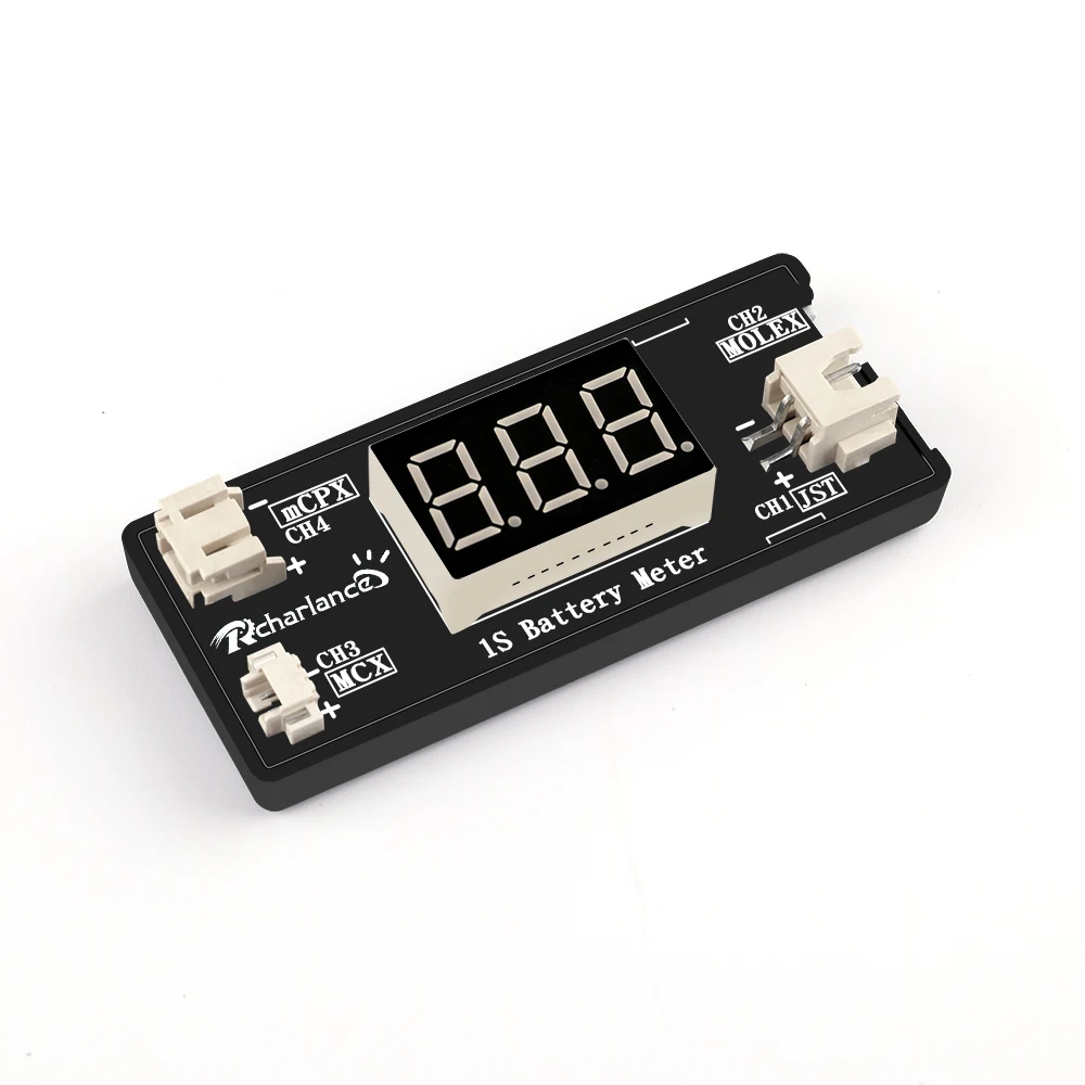 1S LiPo Battery Voltage Checker Tester for RC Drone Quadcopter Battery with JST MCX PH 2.0 and Micro Losi Cable
1S LiPo Battery Voltage Checker Tester for RC Drone Quadcopter Battery with JST MCX PH 2.0 and Micro Losi Cable
