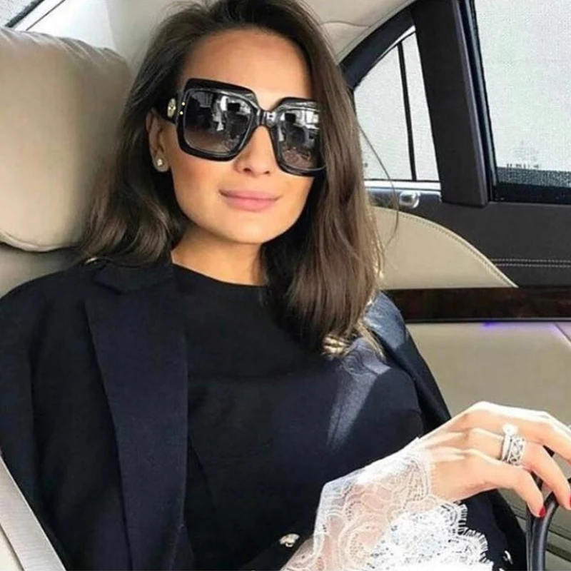Emosnia Square Luxury Sunglasses Goggle UV400 Women Ladies Trend Fashion Black Gray Gradient 2018 New Outdoor Oculos Eyeglasses
Emosnia Square Luxury Sunglasses Goggle UV400 Women Ladies Trend Fashion Black Gray Gradient 2018 New Outdoor Oculos Eyeglasses
