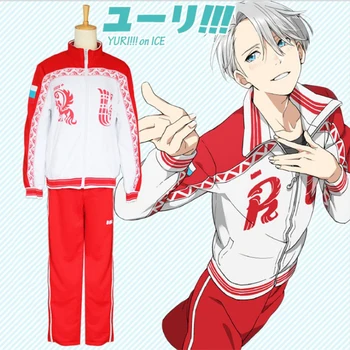 New Anime Yuri!!! on Ice Victor Nikiforov Cosplay Costumes Men's Fashion Sport Suit Full set Jacket & Pants Halloween Uniforms
New Anime Yuri!!! on Ice Victor Nikiforov Cosplay Costumes Men's Fashion Sport Suit Full set Jacket & Pants Halloween Uniforms