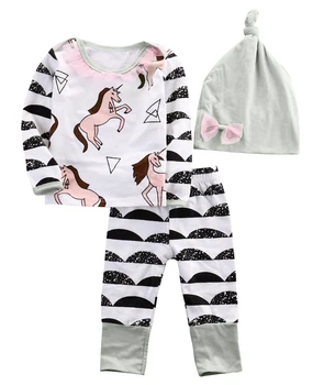 Cute Newborn Baby Boy Girl Horse Tops +Long Pants Hat Cotton Outfits 3PCS Set Baby Autumn Clothing
Cute Newborn Baby Boy Girl Horse Tops +Long Pants Hat Cotton Outfits 3PCS Set Baby Autumn Clothing
