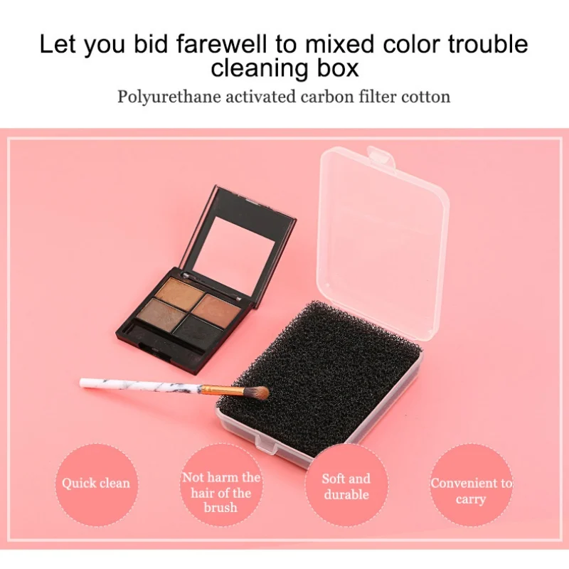 Makeup Brush Cleaner Sponge Remover Color Off Make up Brushes Cleaning Mat Box Powder Brush Wash
Makeup Brush Cleaner Sponge Remover Color Off Make up Brushes Cleaning Mat Box Powder Brush Wash