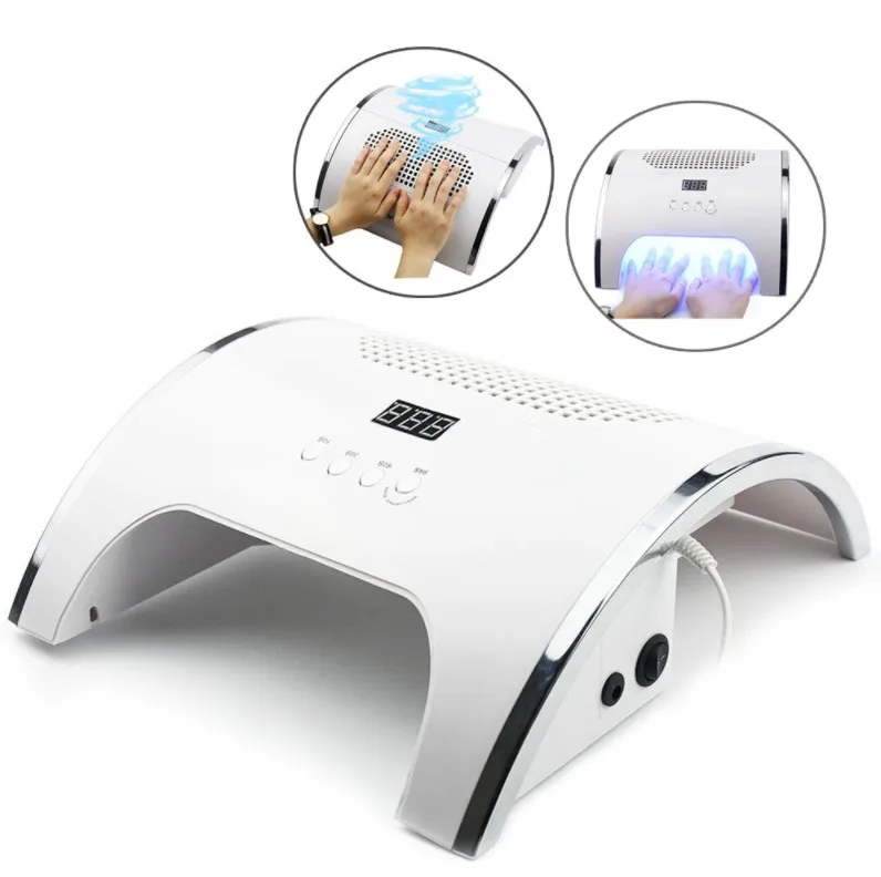 2-in-1 nail polish remover & 80 w nail lamp with two powerful fans 36 LEDs nail dryer vacuum cleaner manicure tools
2-in-1 nail polish remover & 80 w nail lamp with two powerful fans 36 LEDs nail dryer vacuum cleaner manicure tools