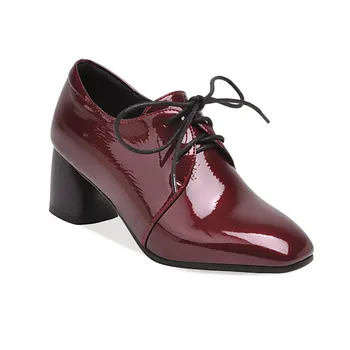 Joker British wind square early spring of 2019 new women's shoes with high heels 43-43 lace-up shoes wet
Joker British wind square early spring of 2019 new women's shoes with high heels 43-43 lace-up shoes wet