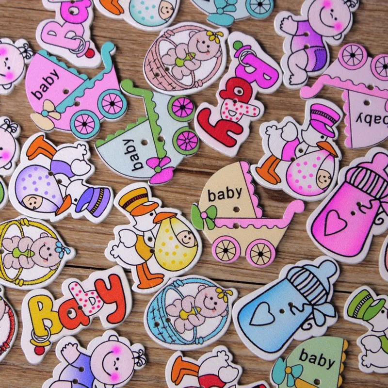 10 Pcs Baby Cartoon Seriesr Mix Shapes Wood Button Sewing Craft 2 Holes DIY Wooden Buttons Clothes Scrapbooking decoration
10 Pcs Baby Cartoon Seriesr Mix Shapes Wood Button Sewing Craft 2 Holes DIY Wooden Buttons Clothes Scrapbooking decoration