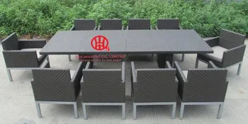 Wicker Rattan Furniture Garden Round Dining Table And Chair Set for 10 persons,Antique Design Furniture Hollow Wicker Dining Set
Wicker Rattan Furniture Garden Round Dining Table And Chair Set for 10 persons,Antique Design Furniture Hollow Wicker Dining Set