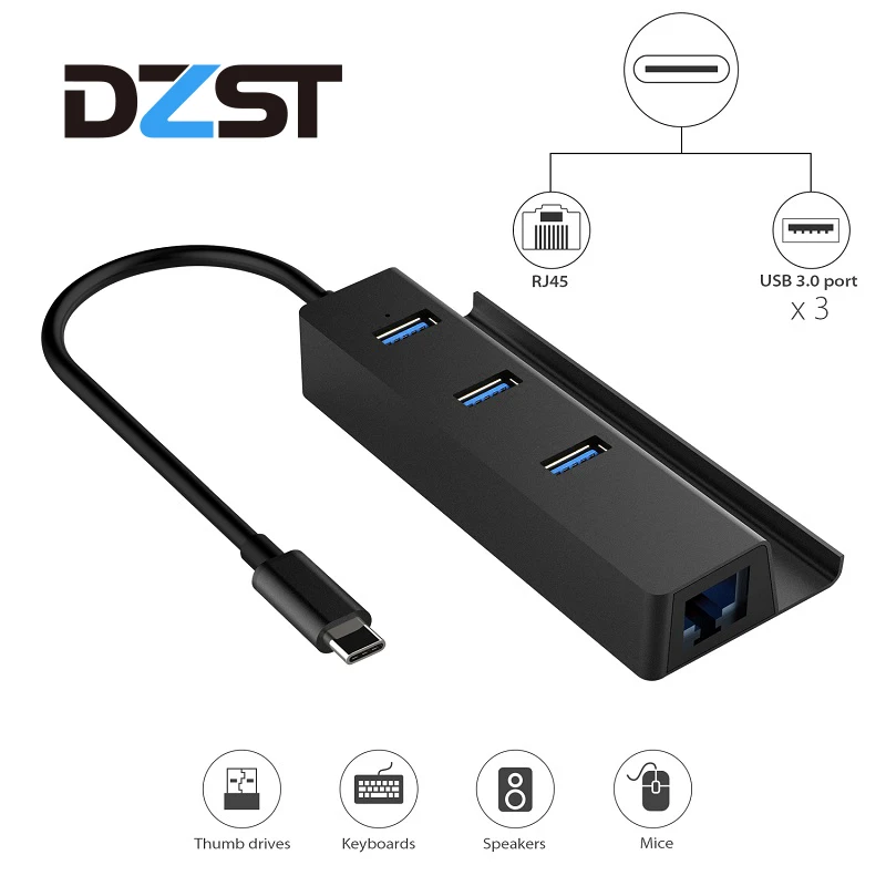 DZLST USB Dock USB C 3.1 to RJ45 Gigabit Ethernet Adapter USB 3.0 3 Ports LAN Splitter Type C Hub For Macbook With Phone Holder
DZLST USB Dock USB C 3.1 to RJ45 Gigabit Ethernet Adapter USB 3.0 3 Ports LAN Splitter Type C Hub For Macbook With Phone Holder