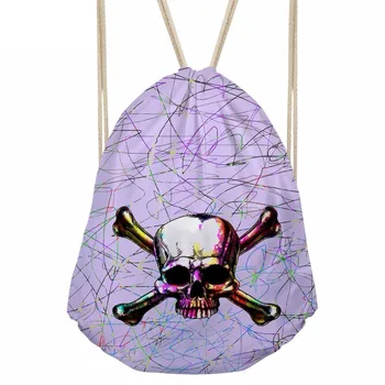Vintage Women Men Drawstrings Bags 3D Colorful Skull Skeleton Head Printed Girls Backpacks Travel Pocket Storage BagSumka
Vintage Women Men Drawstrings Bags 3D Colorful Skull Skeleton Head Printed Girls Backpacks Travel Pocket Storage BagSumka