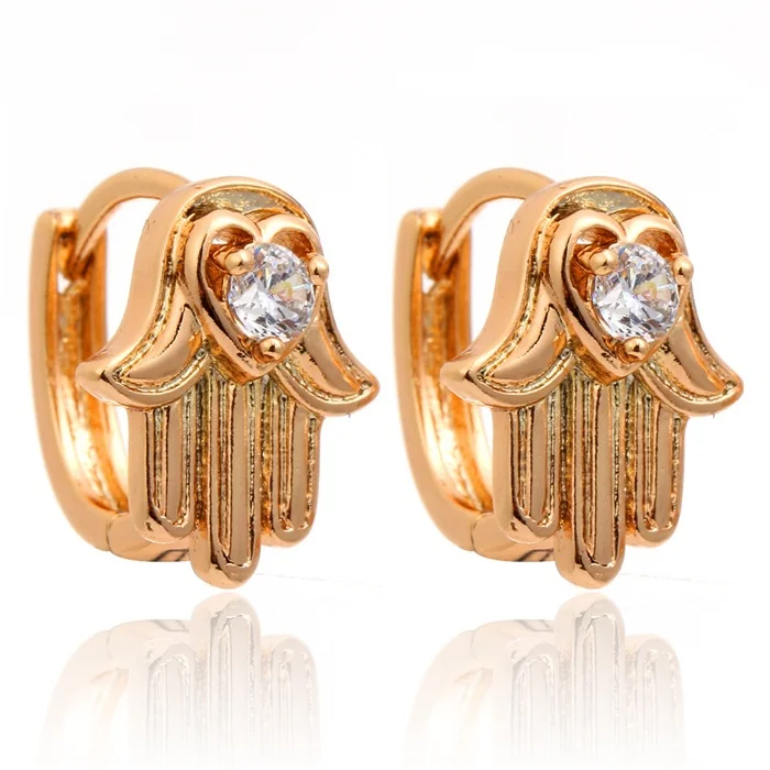Good Luck Protection Hamsa Symbol Fatima Hand Crystal Huggie Hoop Earrings Yellow Gold Color Gilrs Kids Baby Child Jewelry
Good Luck Protection Hamsa Symbol Fatima Hand Crystal Huggie Hoop Earrings Yellow Gold Color Gilrs Kids Baby Child Jewelry