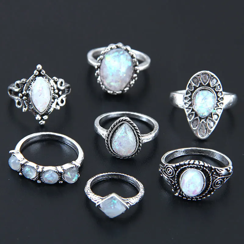 7 Pieces Per Lot Classic Vintage Bohemian Antique Boho Geometric Pattern Ring Set for Women Jewelry Party Knuckle Wedding Rings
7 Pieces Per Lot Classic Vintage Bohemian Antique Boho Geometric Pattern Ring Set for Women Jewelry Party Knuckle Wedding Rings