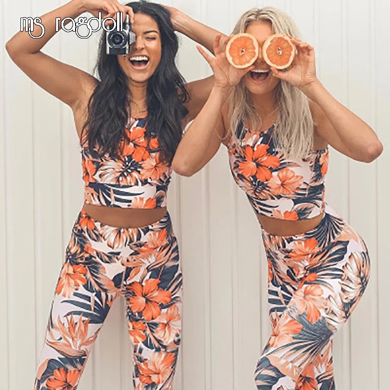 High Waist Women Sport Suit Female Floral Printed Yoga Leggings+Sport Bra Top Fitness Tracksuit Women Sportswear Workout Pants
High Waist Women Sport Suit Female Floral Printed Yoga Leggings+Sport Bra Top Fitness Tracksuit Women Sportswear Workout Pants