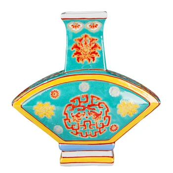 Antique Jingdezhen Enamel Fan Shaped Hand Painted Flower Vase Ancient Decoration Vase
Antique Jingdezhen Enamel Fan Shaped Hand Painted Flower Vase Ancient Decoration Vase