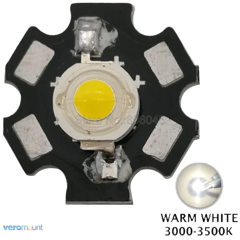 10PCS 3W Warm White High Power LED Bead Emitter Epileds 45Mil DC3.6-3.8V 700mA 150-170LM 3300K with 20mm Star Platine Heatsink
10PCS 3W Warm White High Power LED Bead Emitter Epileds 45Mil DC3.6-3.8V 700mA 150-170LM 3300K with 20mm Star Platine Heatsink