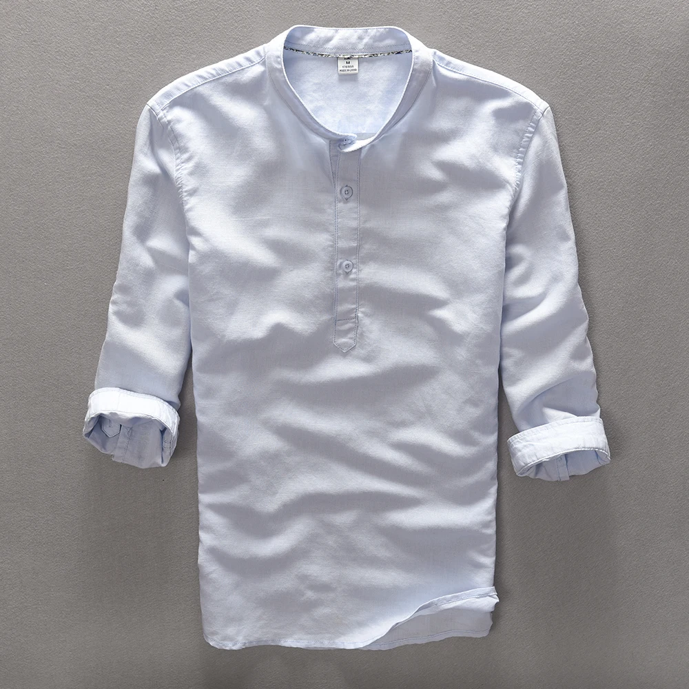 Suehaiwe's New fashion brand men shirt linen summer shirt mens three quarter sleeve shirts men cotton camisa social masculina
Suehaiwe's New fashion brand men shirt linen summer shirt mens three quarter sleeve shirts men cotton camisa social masculina