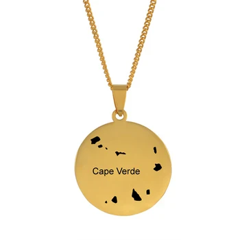 Anniyo Round Cape Verde/ Cabo Verde Map Pendant Necklaces for Women Men Gold Color Jewelry African #100621
Anniyo Round Cape Verde/ Cabo Verde Map Pendant Necklaces for Women Men Gold Color Jewelry African #100621