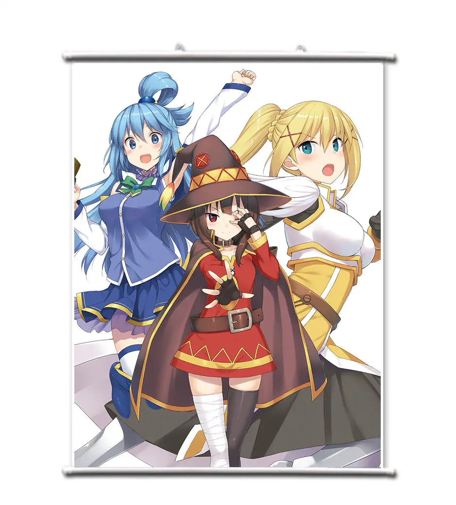 Home decoration Anime KonoSuba Wall Scroll Poster gift