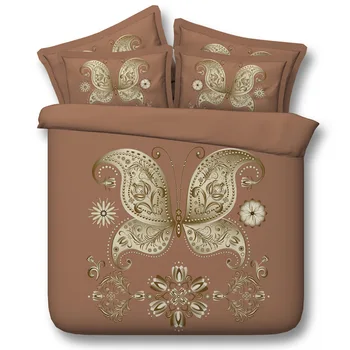 Golden butterfly bean color Digital print Bedding Set Quilt Cover Design Bed Set Bohemian a Mini Van Bedclothes 3pcs JF187
Golden butterfly bean color Digital print Bedding Set Quilt Cover Design Bed Set Bohemian a Mini Van Bedclothes 3pcs JF187
