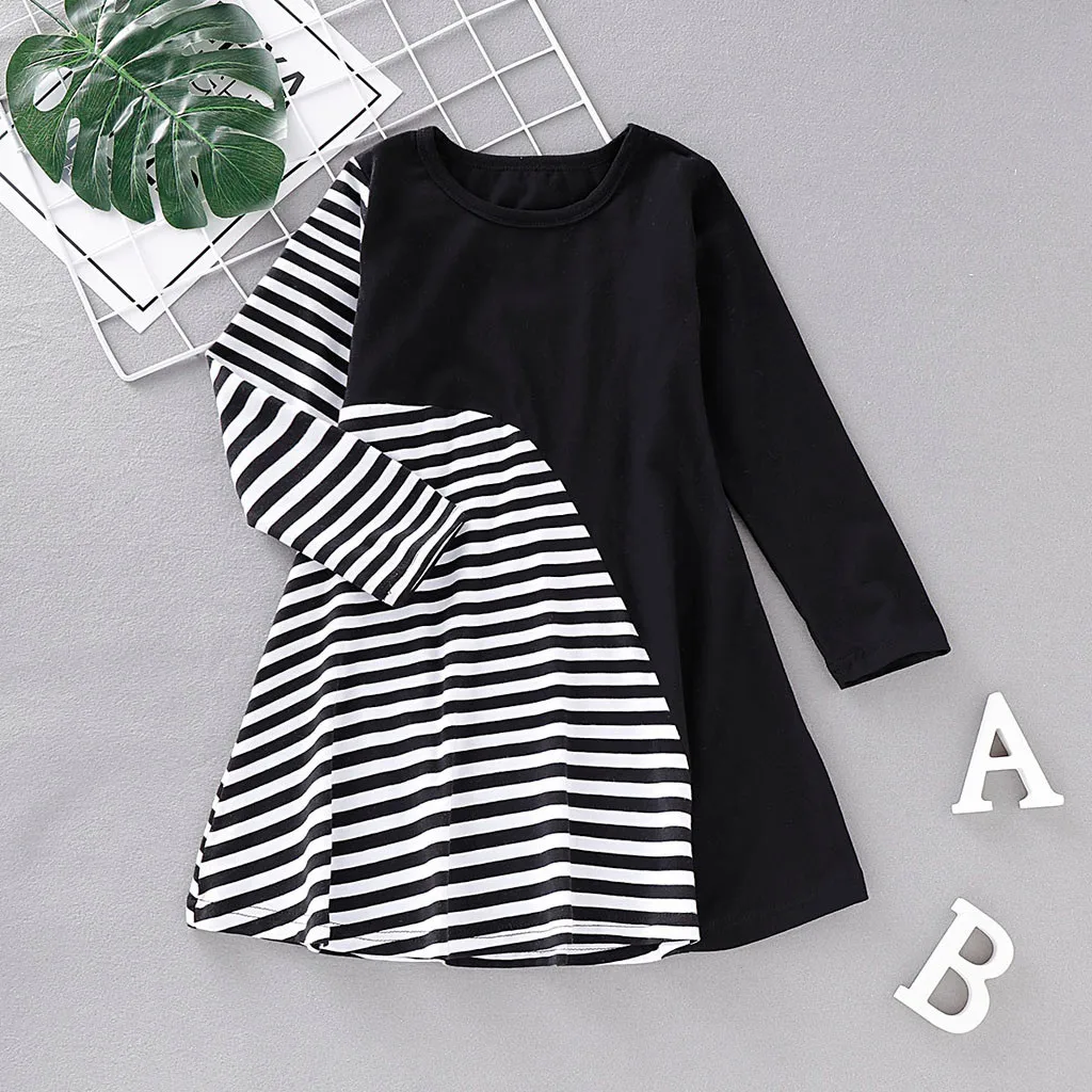 Girls Dress Toddler Kid Baby Girl Long Sleeve Striped Printed Princess Dress Clothes Robe Enfant Fille New Autumn Cotton Clothes
Girls Dress Toddler Kid Baby Girl Long Sleeve Striped Printed Princess Dress Clothes Robe Enfant Fille New Autumn Cotton Clothes