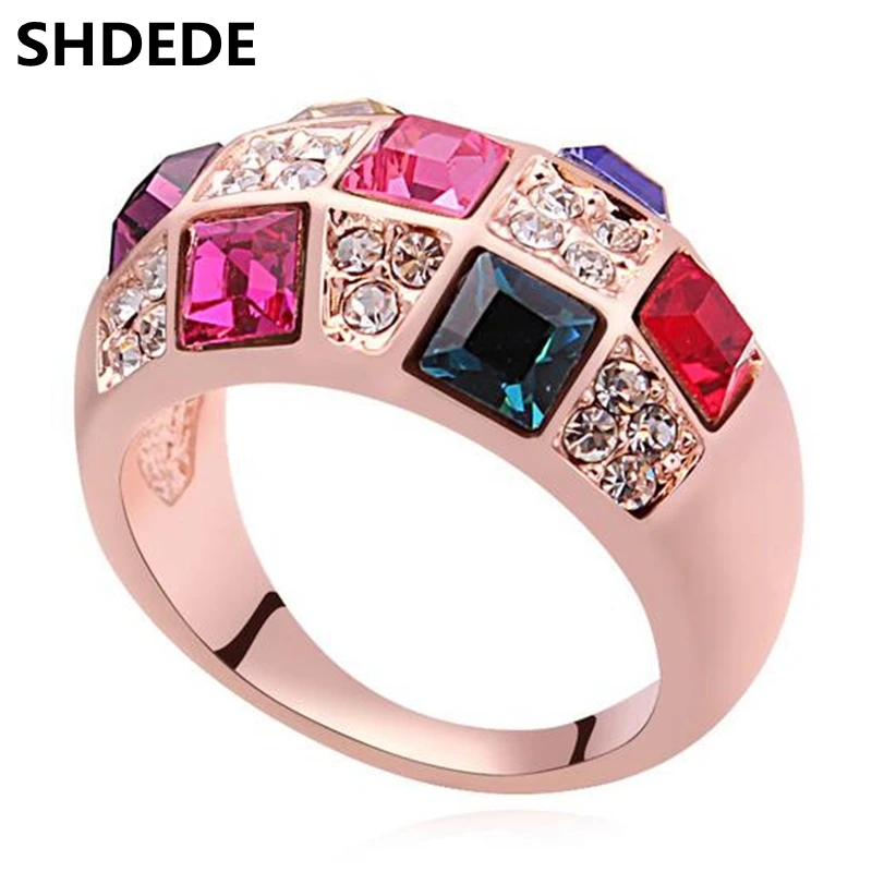 SHDEDE High Quality Women Vintage Fashion Jewelry Crystal from Swarovski Wedding Rings Female -17527
SHDEDE High Quality Women Vintage Fashion Jewelry Crystal from Swarovski Wedding Rings Female -17527