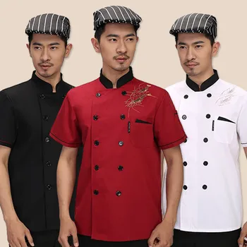 2017 Summer Chef Uniform Costume for Men Women Working Wear Chef Service Restaurant Work Clothes Tooling Short Sleeve Jackets
2017 Summer Chef Uniform Costume for Men Women Working Wear Chef Service Restaurant Work Clothes Tooling Short Sleeve Jackets