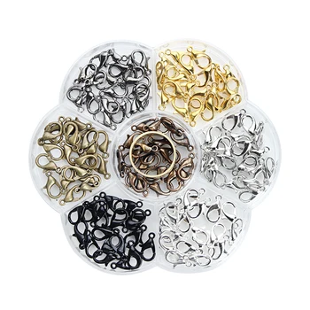 140pcs/box 7colors Mixed Metal Iron Lobster Clasps For Necklace 6*12mm Diy Hook Clasps With Open Tools Ring Jewelry Making F3556
140pcs/box 7colors Mixed Metal Iron Lobster Clasps For Necklace 6*12mm Diy Hook Clasps With Open Tools Ring Jewelry Making F3556