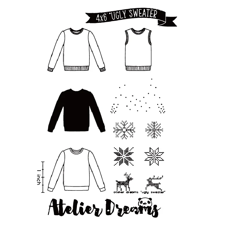 Winter Sweater Transparent Clear Stamps For DIY Scrapbooking Decorative Card making Craft Fun Decoration Supplies 10x15cm
Winter Sweater Transparent Clear Stamps For DIY Scrapbooking Decorative Card making Craft Fun Decoration Supplies 10x15cm