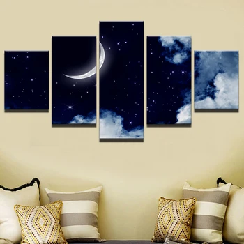 Frame Modular Pictures Vintage Home Decoration Paintings On Canvas 5 Panel Moon Landscape Posters And Prints On The Wall
Frame Modular Pictures Vintage Home Decoration Paintings On Canvas 5 Panel Moon Landscape Posters And Prints On The Wall