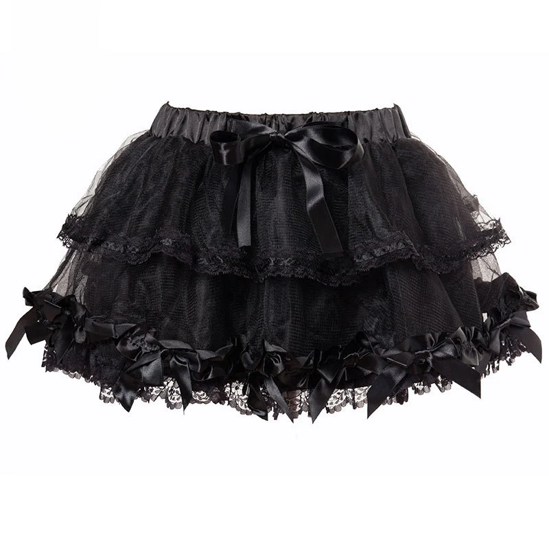 2 Layer Black Tulle With Bow Micro Mini Skirts Sexy Club Wear Tutu Underskirt Lolita Sweet Pettiskirt Women Burlesque Petticoat
2 Layer Black Tulle With Bow Micro Mini Skirts Sexy Club Wear Tutu Underskirt Lolita Sweet Pettiskirt Women Burlesque Petticoat