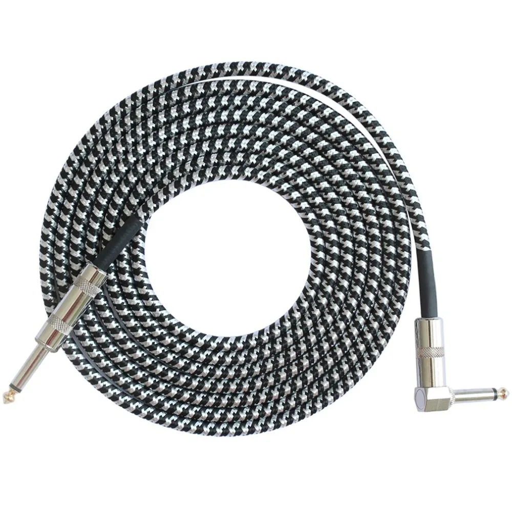 Mono Jack Guitar Cable Audio Male to Male Cable Wire Cord Knitting Copper 6.35mm Straight Plug For Electric Instruments
Mono Jack Guitar Cable Audio Male to Male Cable Wire Cord Knitting Copper 6.35mm Straight Plug For Electric Instruments