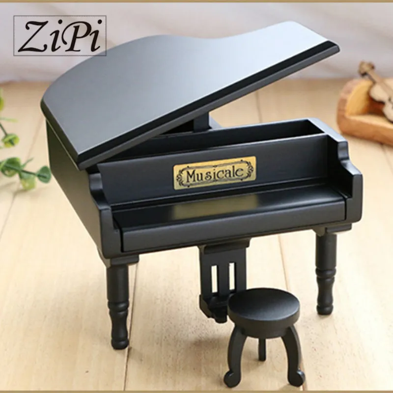 New Black Wood Piano Music Box Home Decoration Creative Gifts for Princess Love Girl Valentine's Day Christmas Birthday gift
New Black Wood Piano Music Box Home Decoration Creative Gifts for Princess Love Girl Valentine's Day Christmas Birthday gift