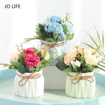 JO LIFE 1PC Home Desktop Decor Artificial Flower Bouquet Wedding Simulated Hydrangea Potted Planting Bonsai Ornament
JO LIFE 1PC Home Desktop Decor Artificial Flower Bouquet Wedding Simulated Hydrangea Potted Planting Bonsai Ornament