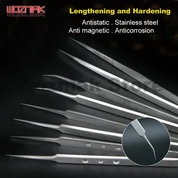 Stainless steel tweezers Lengthening and hard style stainless steel anti magnetization IC CHIP Fine head forceps Tools
Stainless steel tweezers Lengthening and hard style stainless steel anti magnetization IC CHIP Fine head forceps Tools