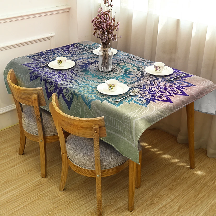 GNORRIS Linen Dirty Rectangular Tablecloth 3D Printing Mandala Tablecloth Pictures Cloth textile can be Customized
GNORRIS Linen Dirty Rectangular Tablecloth 3D Printing Mandala Tablecloth Pictures Cloth textile can be Customized