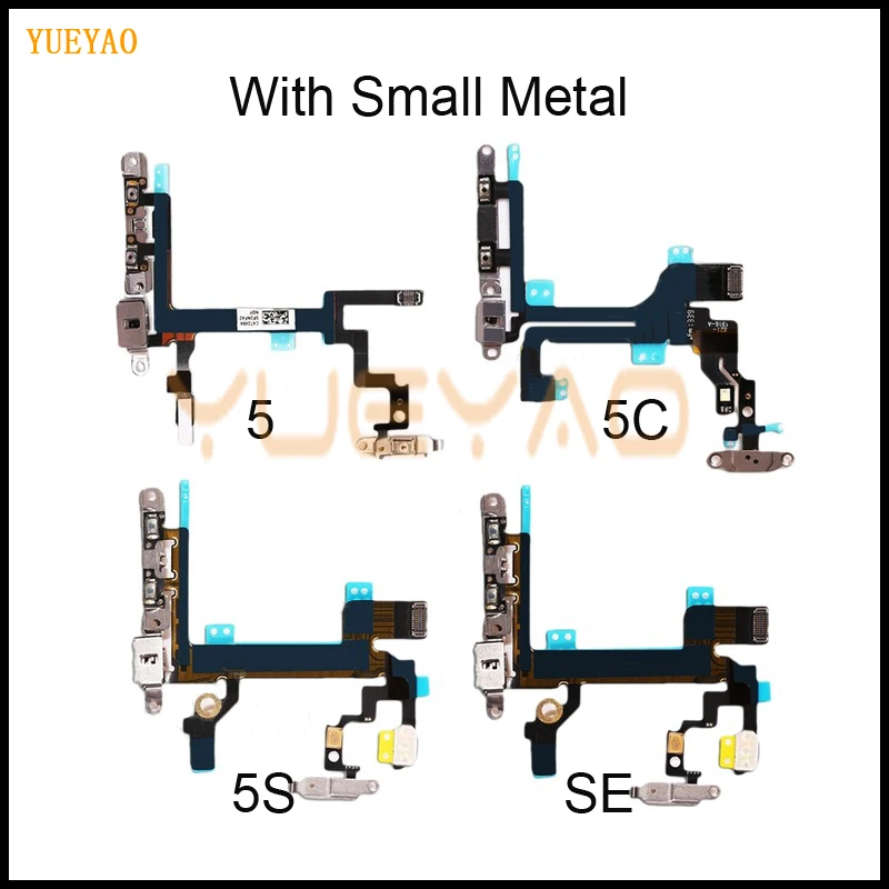 Power Flex For iPhone 4 4s 5 5s 5C SE Mute & Volume Button Switch On Off Key Power Flex Cable With Small Metal Holder Parts
Power Flex For iPhone 4 4s 5 5s 5C SE Mute & Volume Button Switch On Off Key Power Flex Cable With Small Metal Holder Parts