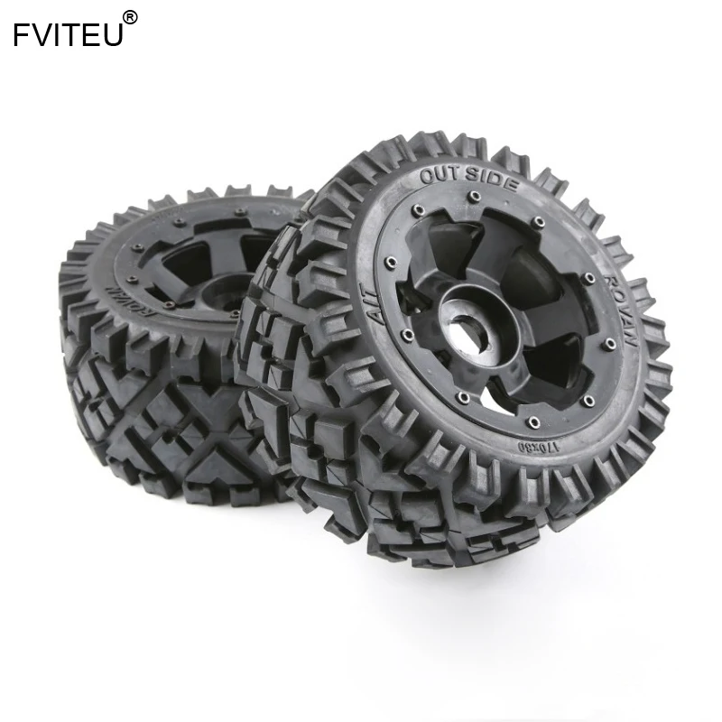 FVITEU Complete Rubber Rear All Terrain Wheel Tire kits for 1/5 HPI BAJA 5B Rovan King Motor
FVITEU Complete Rubber Rear All Terrain Wheel Tire kits for 1/5 HPI BAJA 5B Rovan King Motor