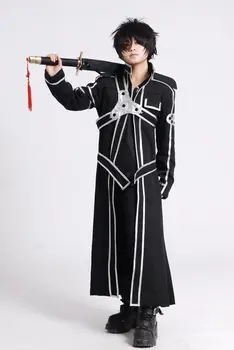 Sword Art Online Kirito Cosplay Costume Anime Sword Art Online Kirito Cosplay Clothes Cloak + t-shirt + pants + tape 121807
Sword Art Online Kirito Cosplay Costume Anime Sword Art Online Kirito Cosplay Clothes Cloak + t-shirt + pants + tape 121807