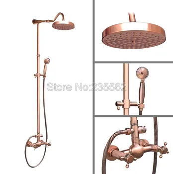 Rainfall Antique Red Copper Bathroom Bathroom Rain Shower Faucet Set Cold and Hot Water Shower Mixer Tap Wall Mounted lrg609
Rainfall Antique Red Copper Bathroom Bathroom Rain Shower Faucet Set Cold and Hot Water Shower Mixer Tap Wall Mounted lrg609