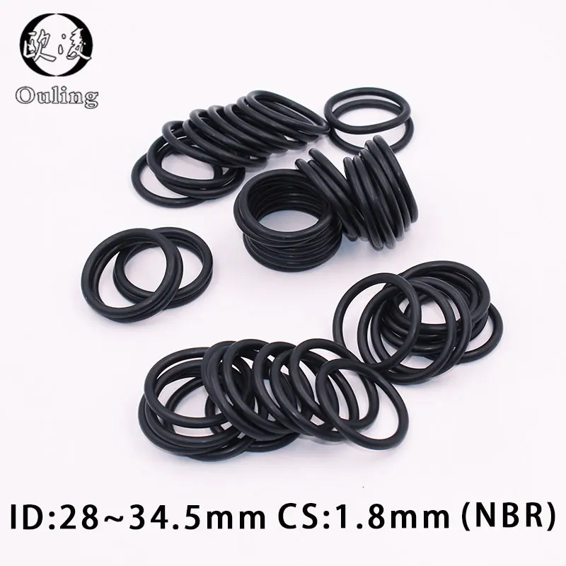 20PCS/lot Rubber Ring NBR Sealing O-Ring 1.8mm Thickness ID28/29/30/31.5/32.5/33.5/34.5mm Nitrile O Ring Seal Gasket Ring Washer
20PCS/lot Rubber Ring NBR Sealing O-Ring 1.8mm Thickness ID28/29/30/31.5/32.5/33.5/34.5mm Nitrile O Ring Seal Gasket Ring Washer