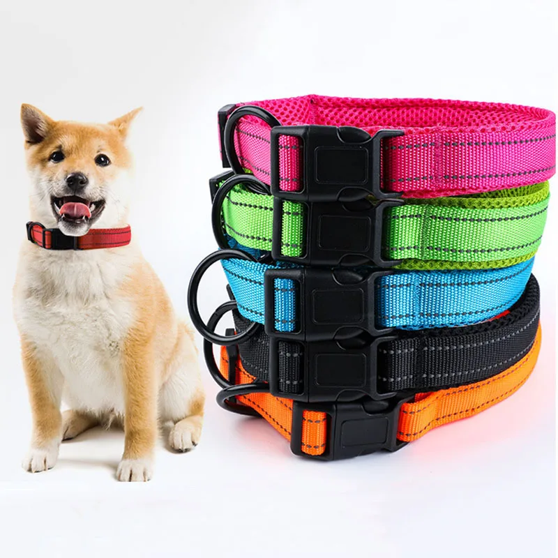 Adjustable Dog Collar Mesh Padded Reflective Collars Comfortable Dog Necklace For Pet puppy small Medium Large dogs Walking Lead
Adjustable Dog Collar Mesh Padded Reflective Collars Comfortable Dog Necklace For Pet puppy small Medium Large dogs Walking Lead