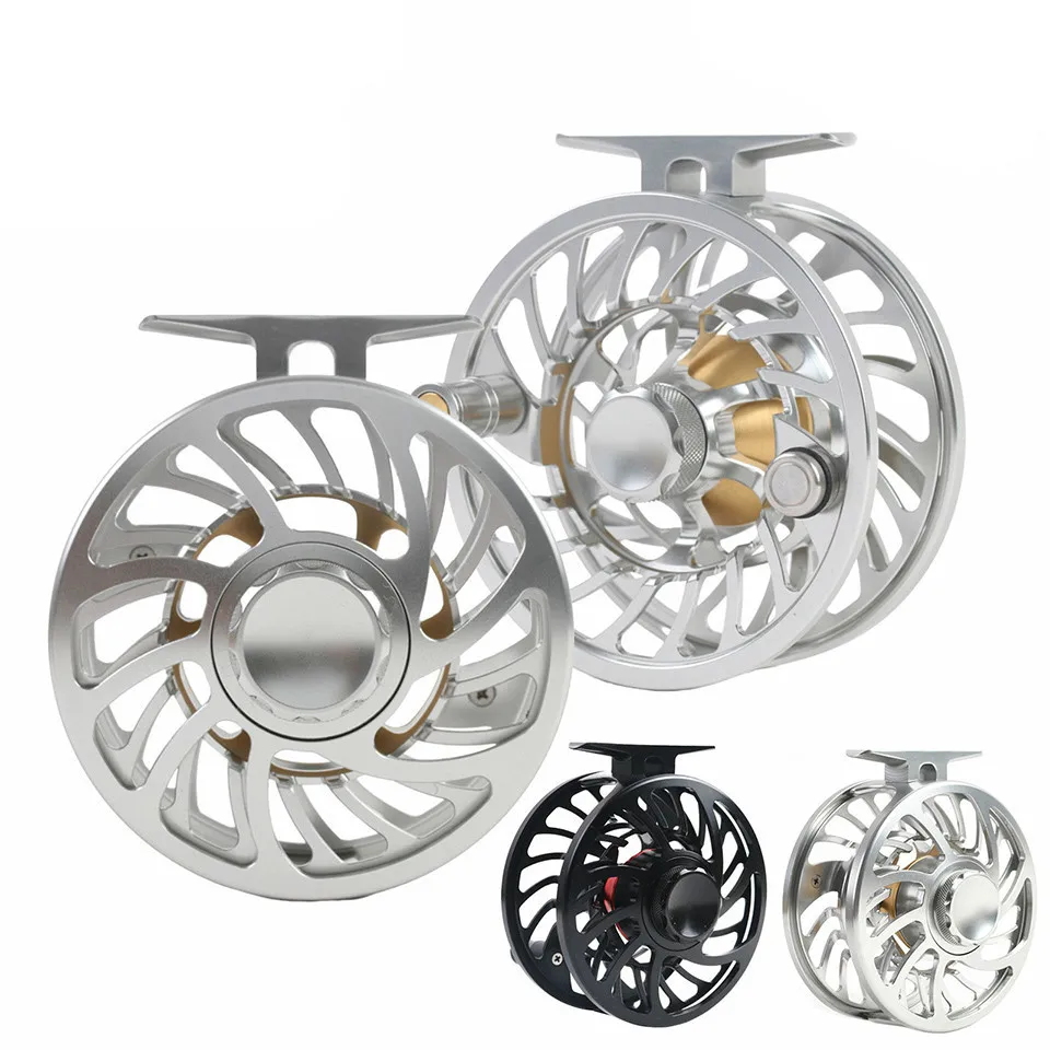 100% Waterproof Saltwater Fly Reel 5-12wt Large Arbo CNC 6061-T6 Aluminium Fly Fishing Reel