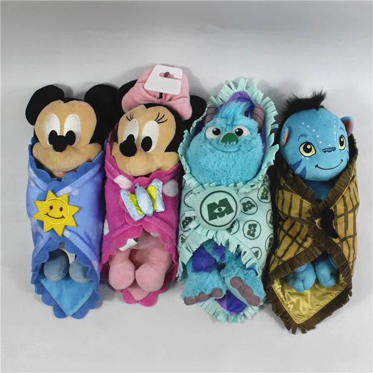 1 piece 30cm 11.8" mickey minnie Monster Sulley baby Plush Toys Doll with Blanket kids Gifts children birthday toy
1 piece 30cm 11.8" mickey minnie Monster Sulley baby Plush Toys Doll with Blanket kids Gifts children birthday toy
