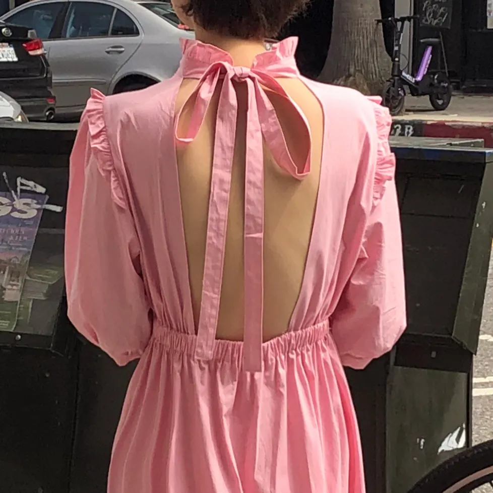 Plus Size Women Summer Dress Elegant Half Sleeve Sexy Backless Cut Out Bow Tie Kawaii Cute Janpan Style Casual Party Robe Femme
Plus Size Women Summer Dress Elegant Half Sleeve Sexy Backless Cut Out Bow Tie Kawaii Cute Janpan Style Casual Party Robe Femme