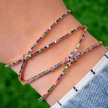 Personalize Wide Luxury 2 IN 1 Bowknot Bangle For Women Wedding Full Micro Zircon Crystal Dubai Bracelet Bangle2019
Personalize Wide Luxury 2 IN 1 Bowknot Bangle For Women Wedding Full Micro Zircon Crystal Dubai Bracelet Bangle2019