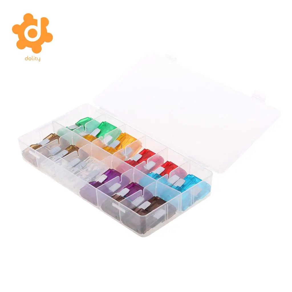 24pcs Big Auto Blade Fuse Assortment Set Maxi Car Electrical Fuses Truck RV