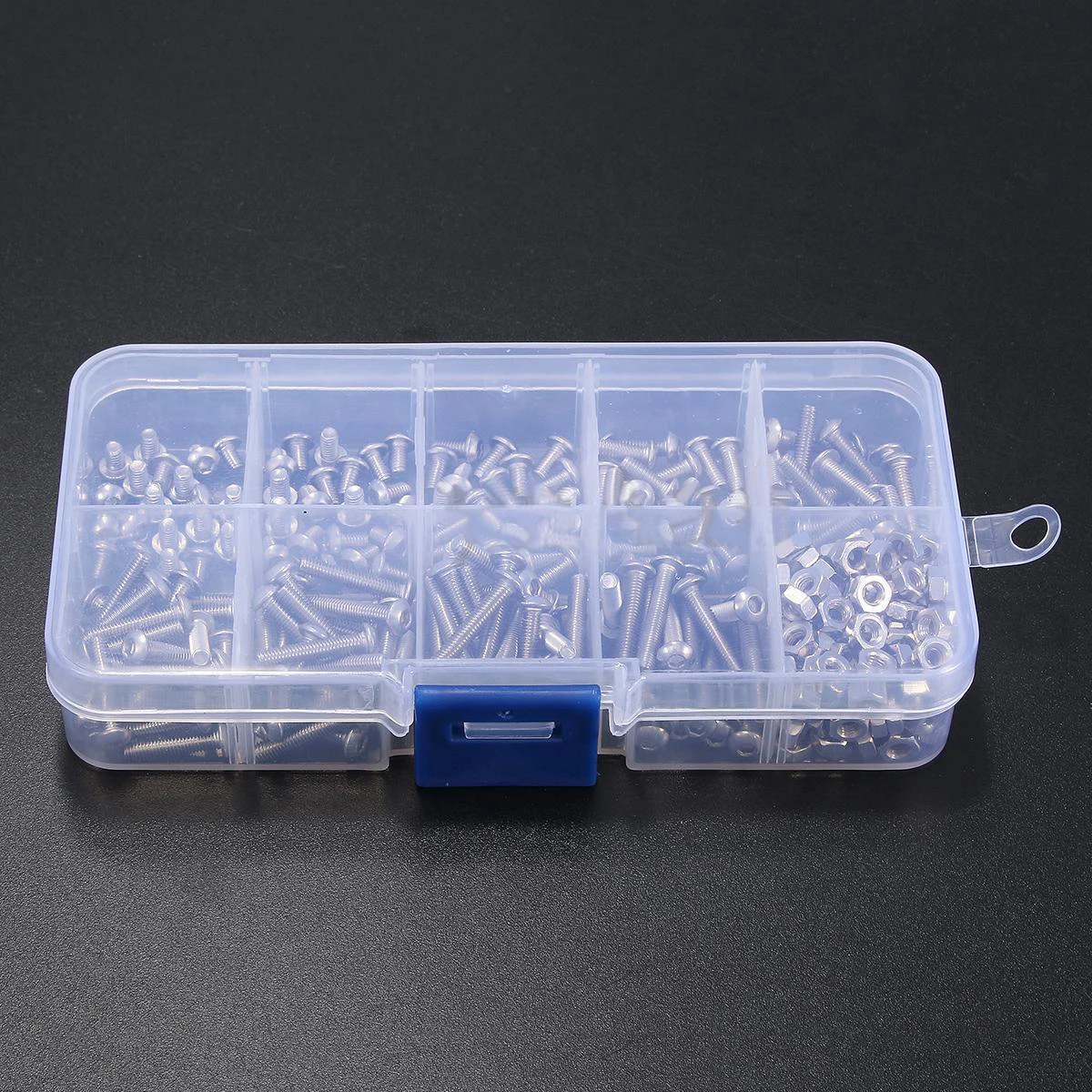 340pcs Assorted Stainless Steel M3 Screw 5/6/8/10/12/14/16/18/20mm with Hex Nuts Bolt Cap Socket Set