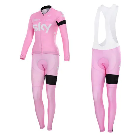 2019 pink Team jersey Long Sleeve Cycling Jersey& gel pad/Cycling clothing Breathable quick-drying sport clothing for women 
2019 pink Team jersey Long Sleeve Cycling Jersey& gel pad/Cycling clothing Breathable quick-drying sport clothing for women