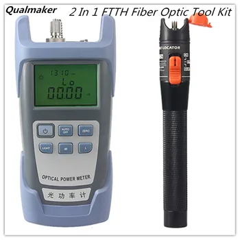 Qualmaker 2 In 1 FTTH Fiber Optic Tool Kit Optical Power Meter -70 to +10dBm and 10mW Visual Fault Locator Fiber optic test pen
Qualmaker 2 In 1 FTTH Fiber Optic Tool Kit Optical Power Meter -70 to +10dBm and 10mW Visual Fault Locator Fiber optic test pen