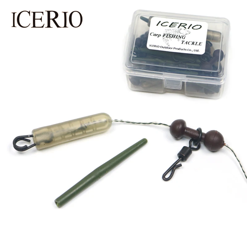 ICERIO 50 шт. для рыбалки на карпа Защитные муфты зажимы свинца горки аксессуары