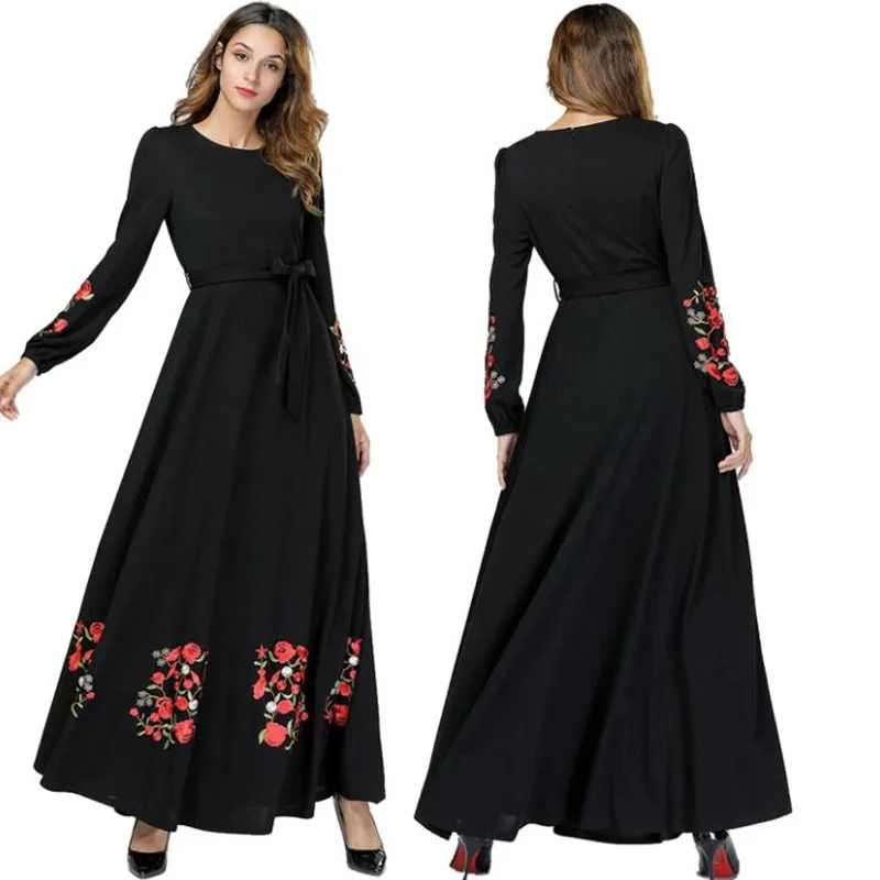 Black Vestidos Kaftan Abaya Dubai Arabic Hijab Muslim Dress Women Elbise Turkish Islamic Clothing Robe Musulmane Longue Dresses
Black Vestidos Kaftan Abaya Dubai Arabic Hijab Muslim Dress Women Elbise Turkish Islamic Clothing Robe Musulmane Longue Dresses