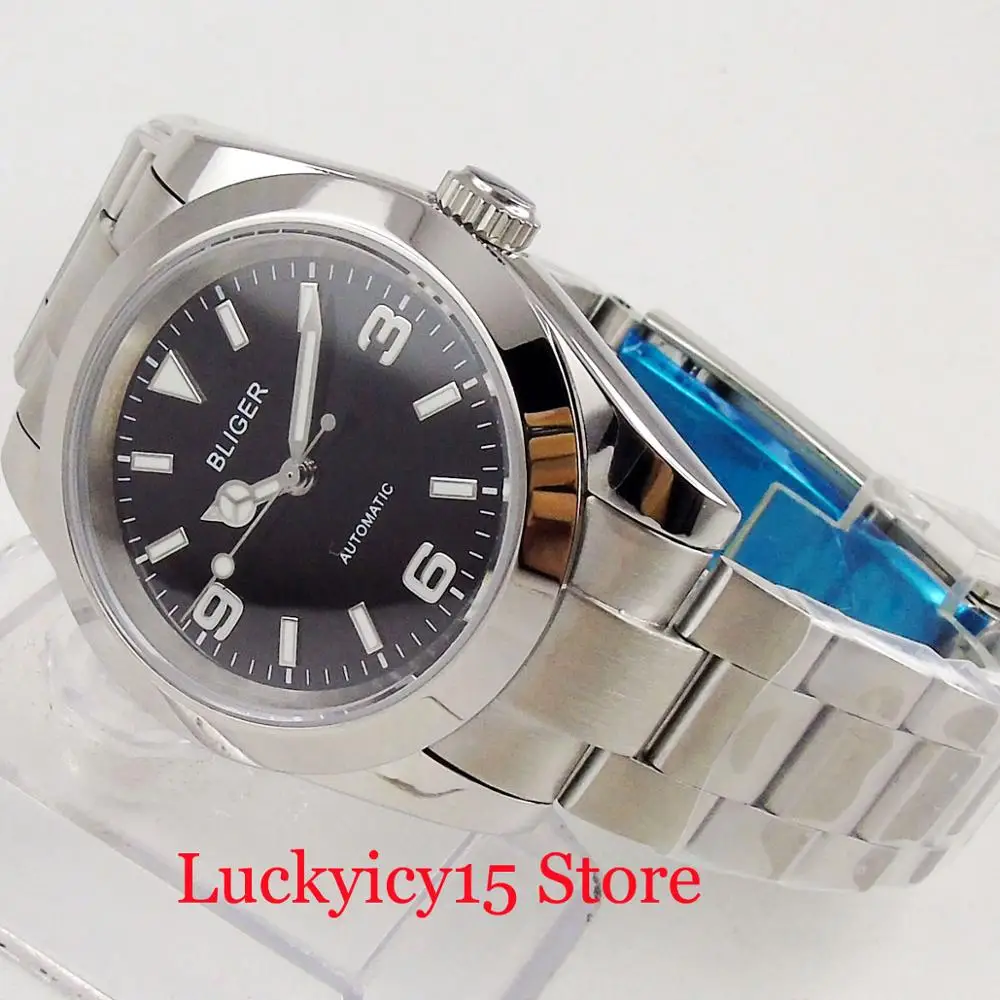 BLIGER 39mm Simple Mechanical Wristwatch Automatic Men's Watch With Sapphire Crystal Polished Case Bracelet Clasp
BLIGER 39mm Simple Mechanical Wristwatch Automatic Men's Watch With Sapphire Crystal Polished Case Bracelet Clasp